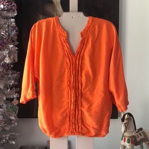 Orange Dressy Cato Blouse